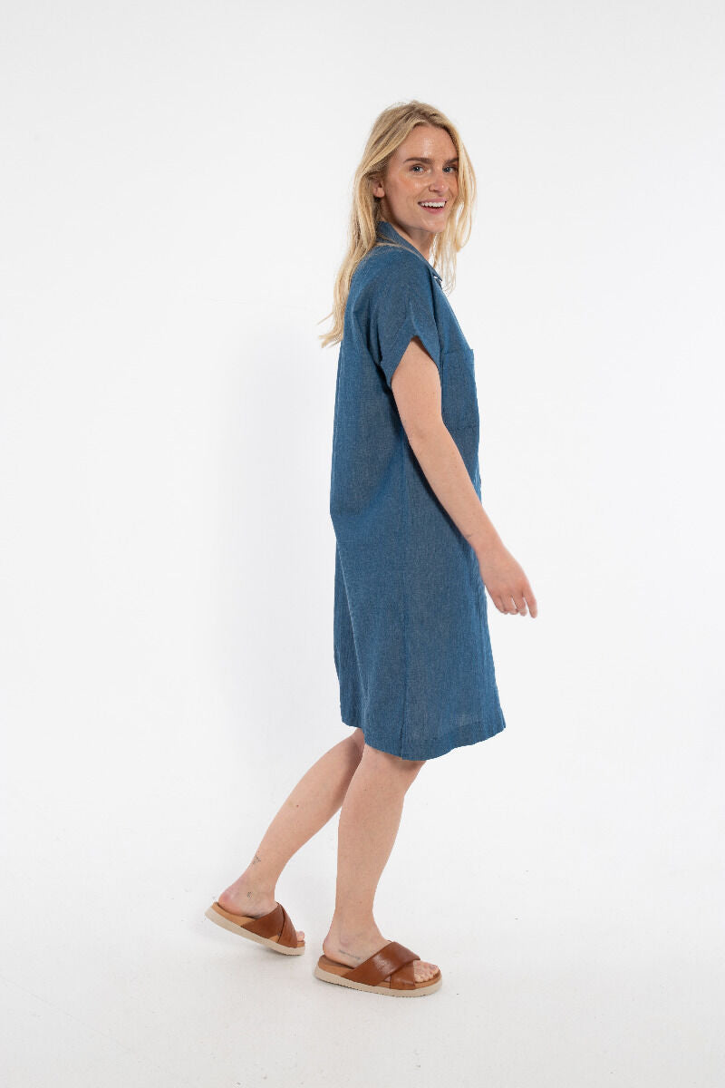 Danerrand Chambrey Dress Dk Indigo
