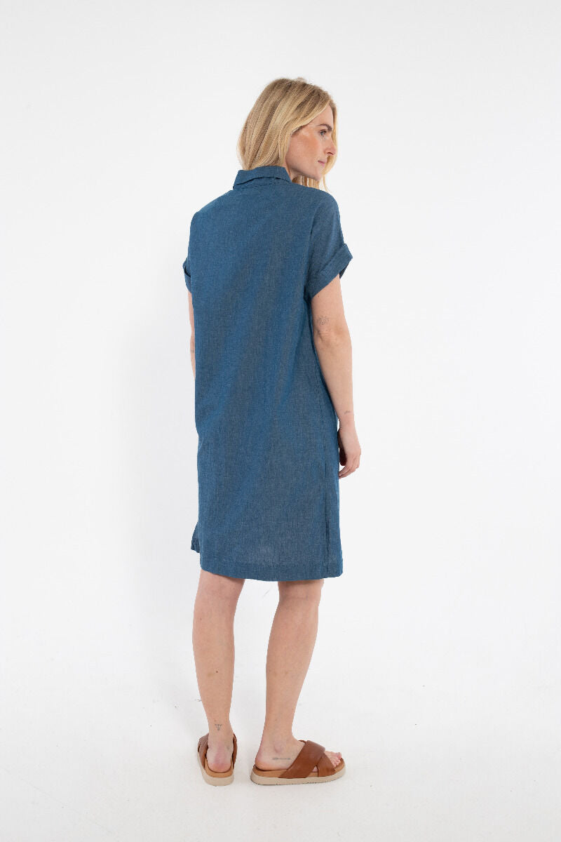 Danerrand Chambrey Dress Dk Indigo