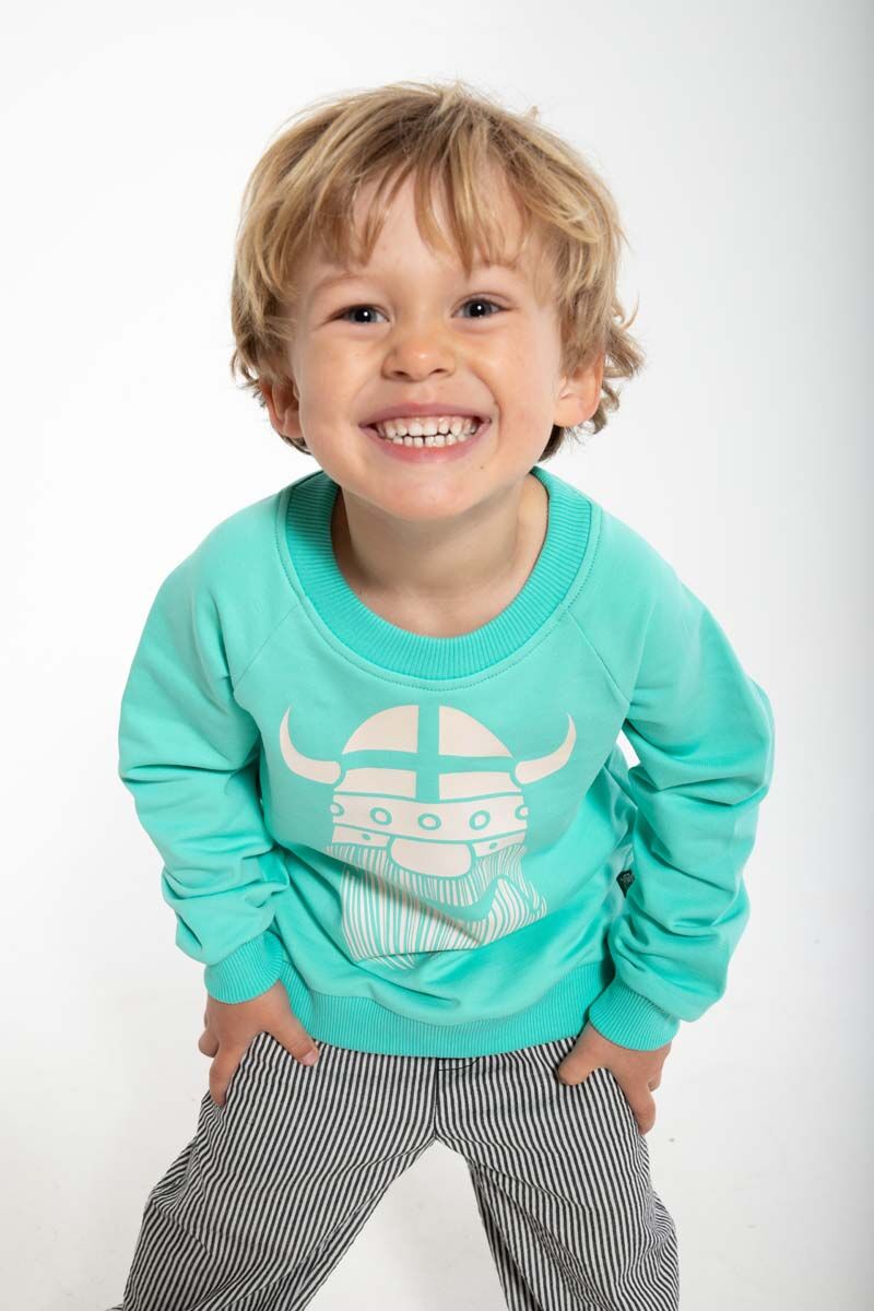 Sweater til børn med viking