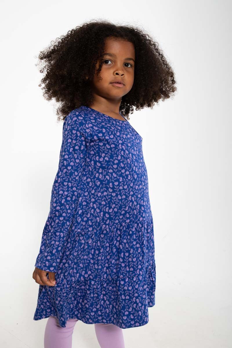 Organic - Danemiva Dress Deep Marine FLEURIE