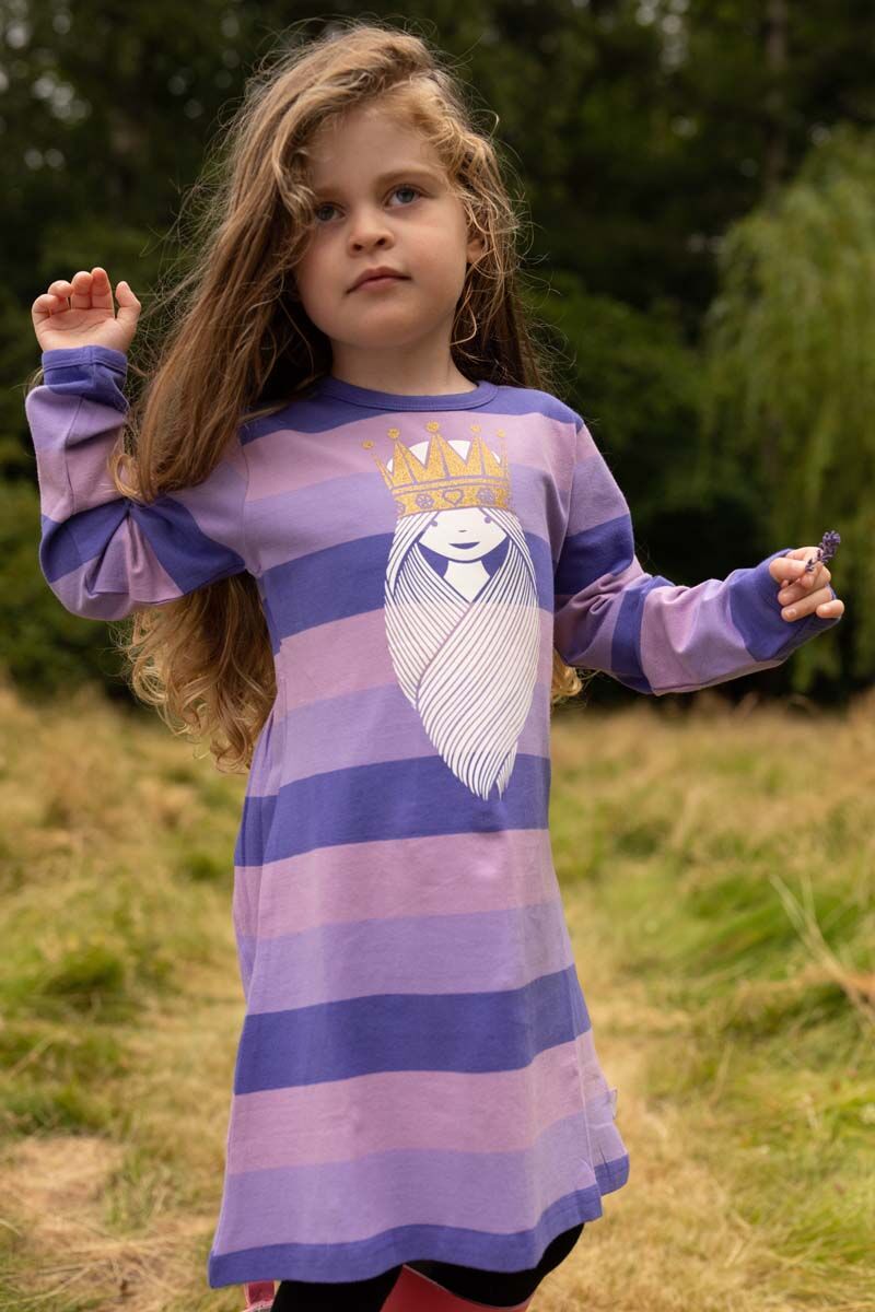 ORGANIC - Danenanna Dress Purple Haze PRINSESSE