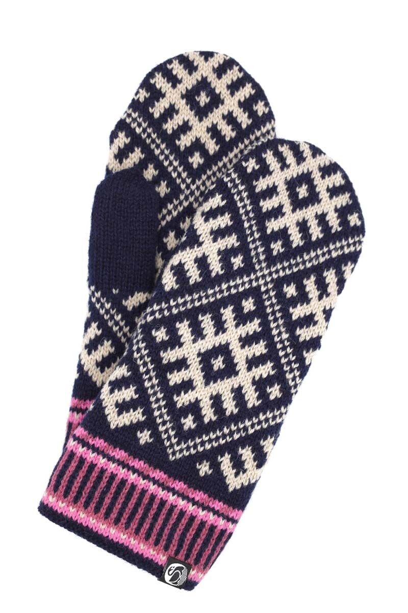 Danesuper Wool Mittens Navy