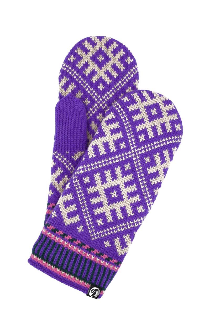 Danesuper Wool Mittens Purple
