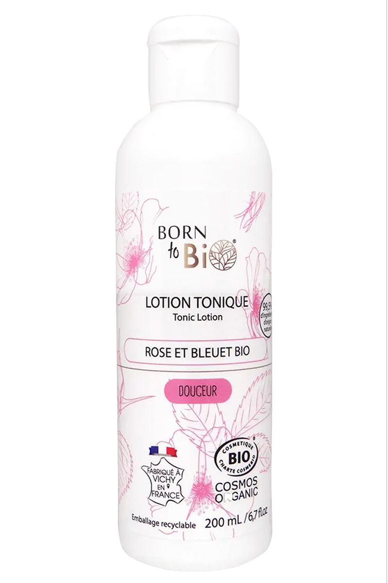 Tonisierende Lotion Rose und Kornblume – aus kontrolliert biologischem Anbau