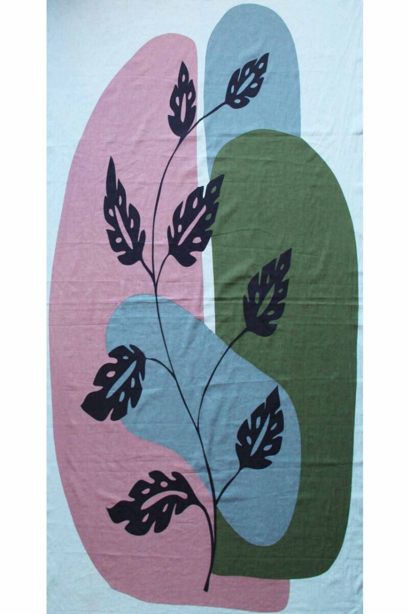 Les Belles Vagabondes Cotton Scarf Tropical Teracotta