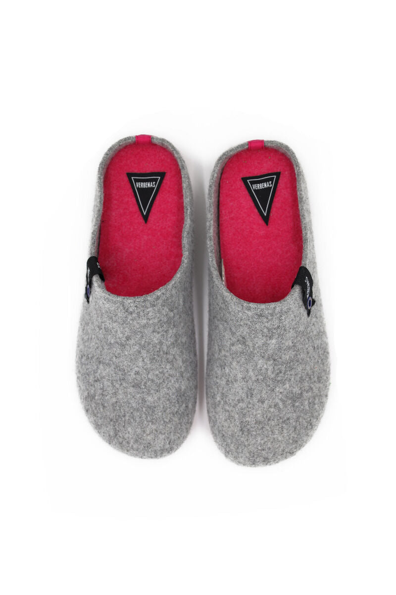 Verbenas York Fieltro Pet Combi Gris/Fucsia