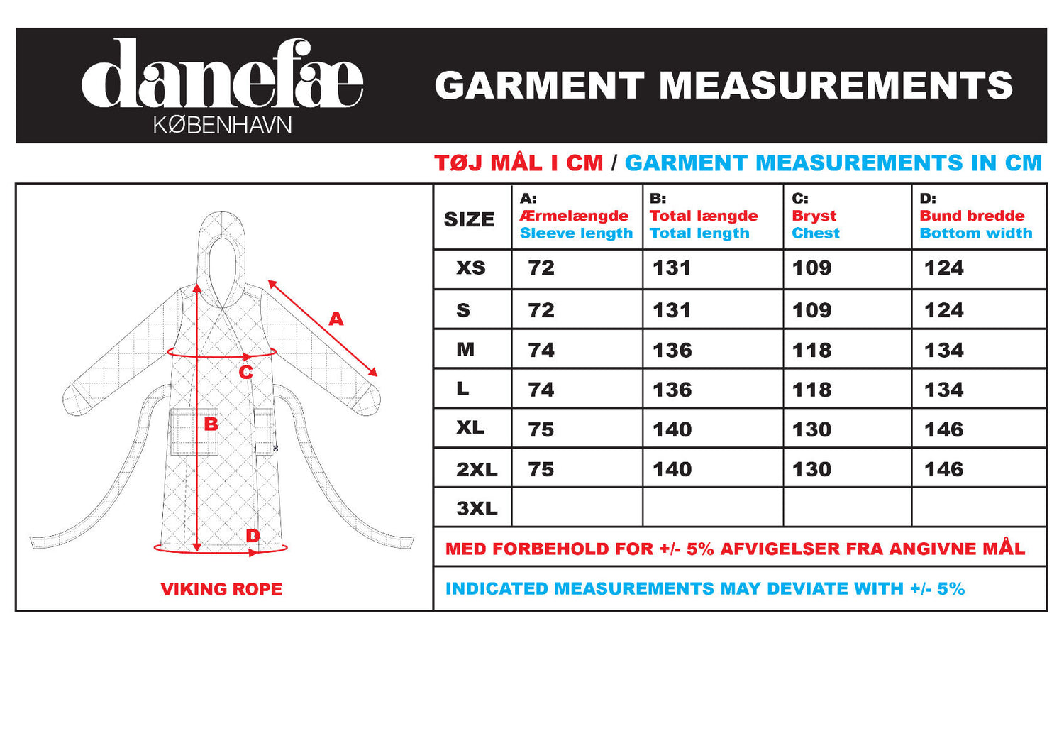 Daneviking Robe Dusty Navy