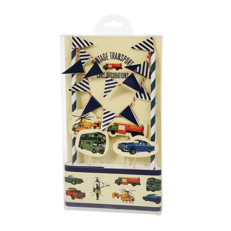 RL Cake Bunting Vintage Transport