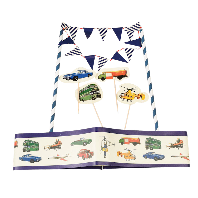 RL Cake Bunting Vintage Transport