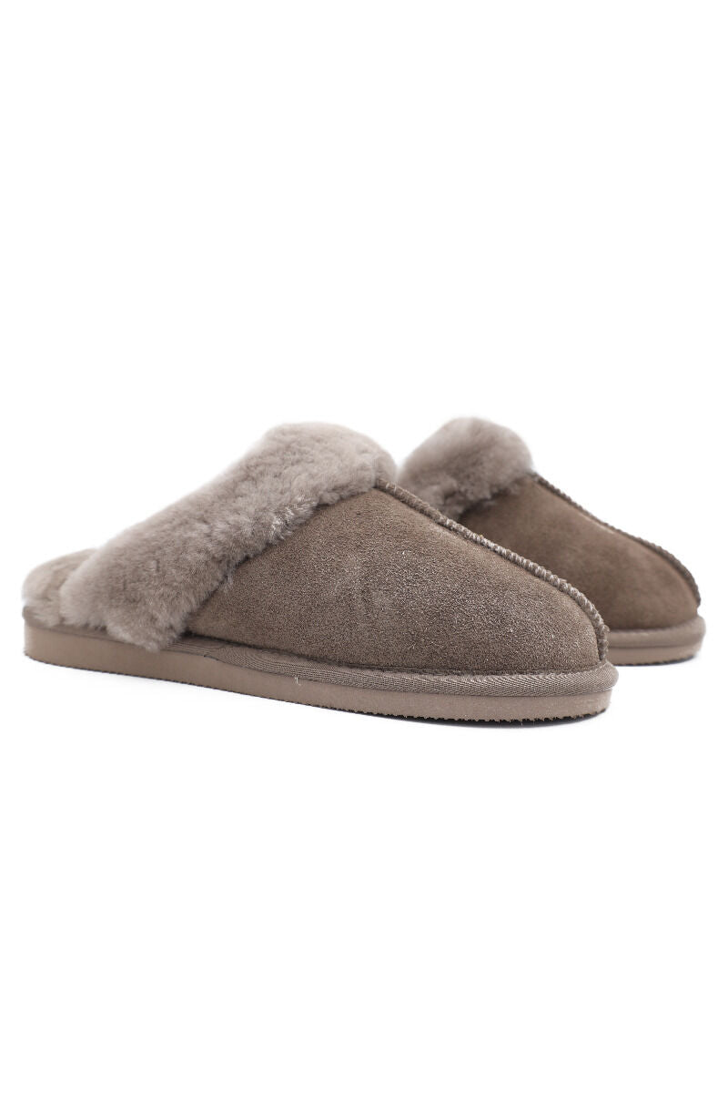 Woollies Slip On Hjemmesko Stone