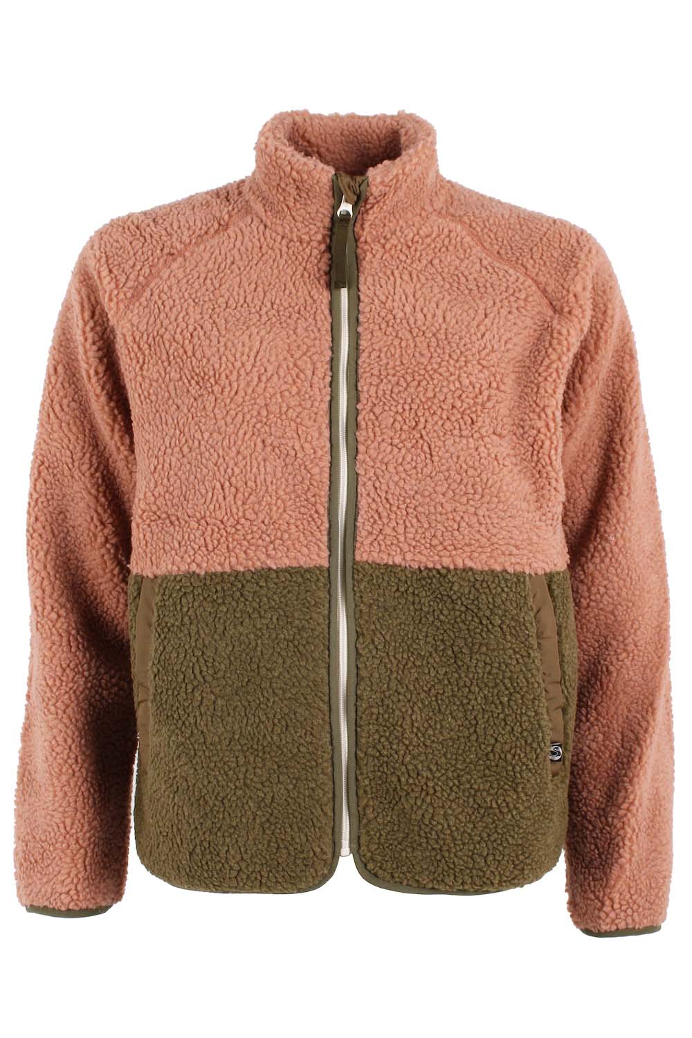 ESS - Danegreatness Fleecejacke Antique Rose/ Khaki