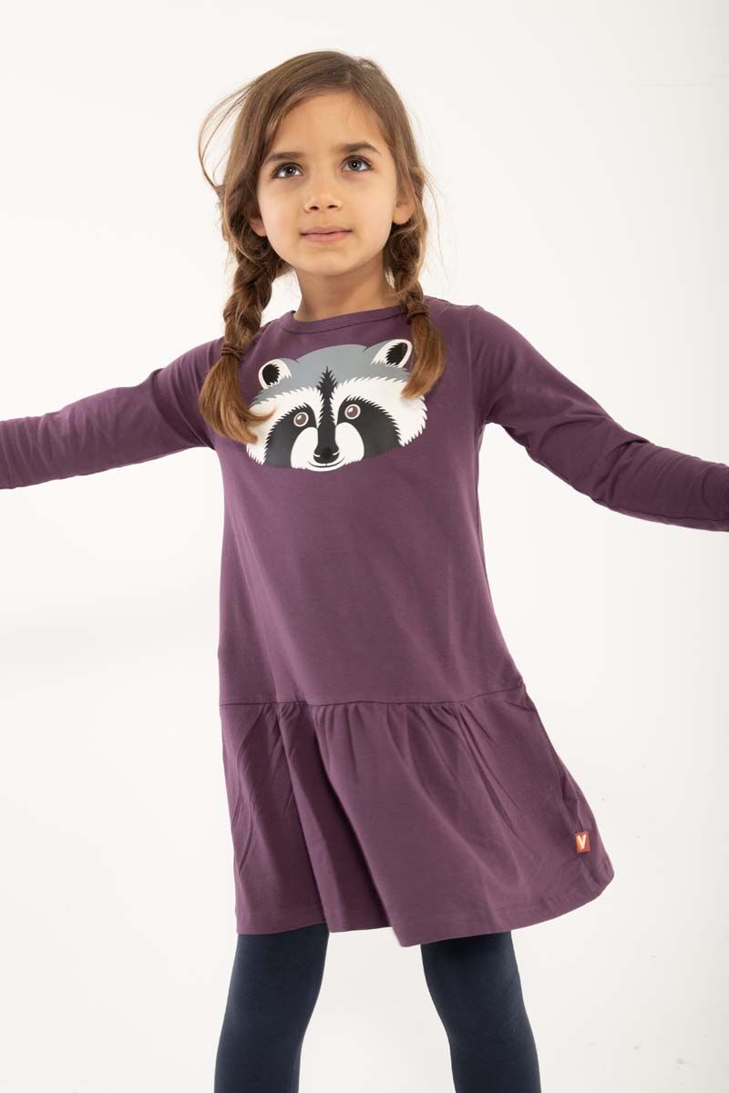 Dyrzanzi Dress LS Grey Mauve VASKEBJOERN