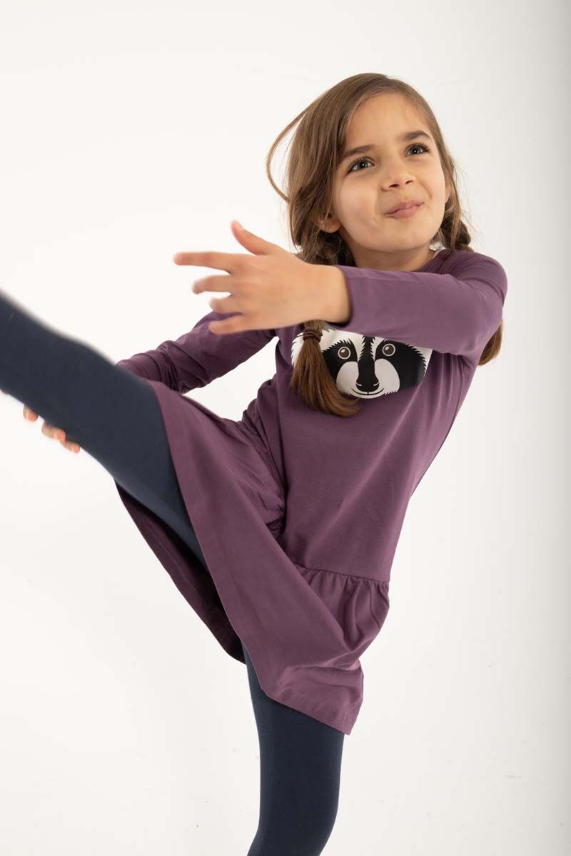 Dyrzanzi Dress LS Grey Mauve VASKEBJOERN