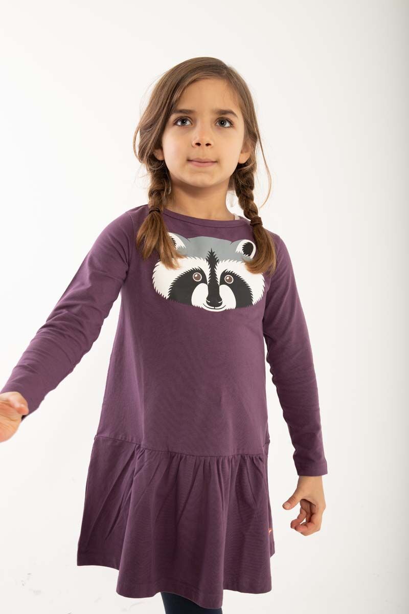 Dyrzanzi Dress LS Grey Mauve VASKEBJOERN