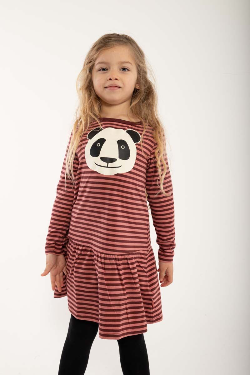 Dyrzanzi Dress LS Red Wine/Old Rose PANDA