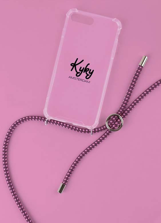 Kyky Iphone X/XS Cover Pink/Purple SILVER