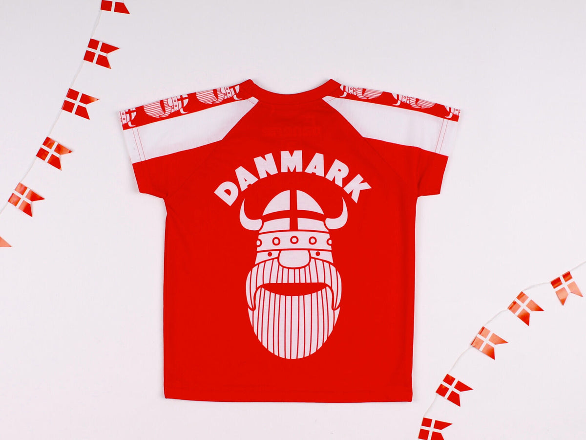 T-shirt til børn med danmark viking
