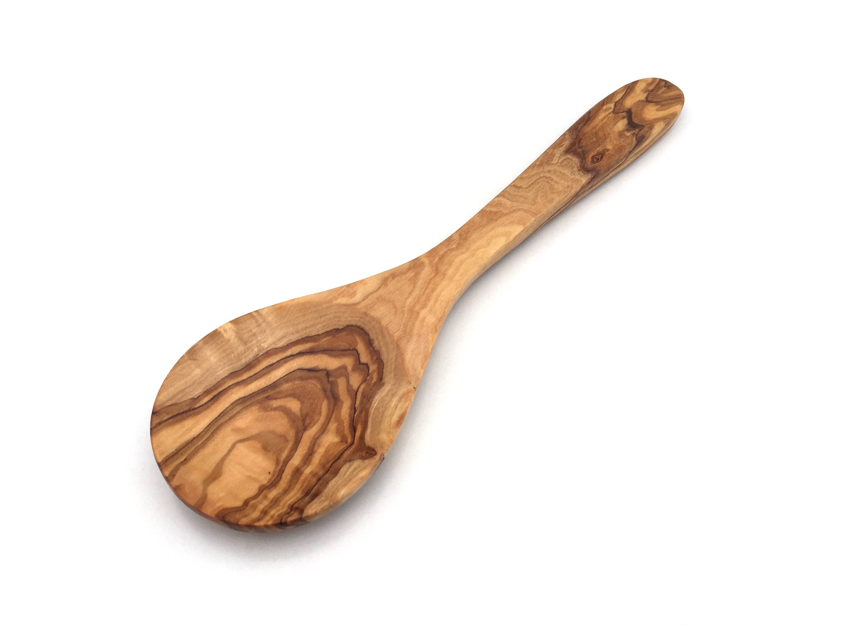 Smuk håndlavet grydeske i oliventræ