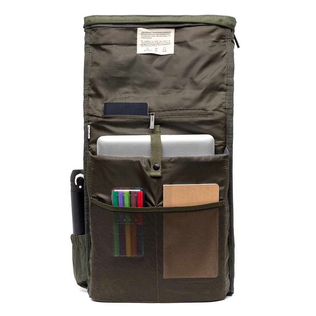 LEFRIK Roll Backpack Olive