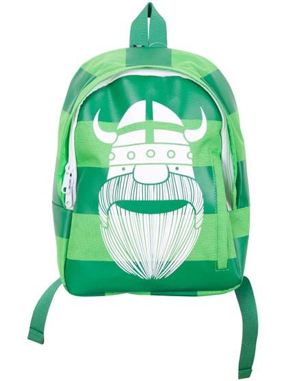 Kids Backpack Green Stripe ERIK