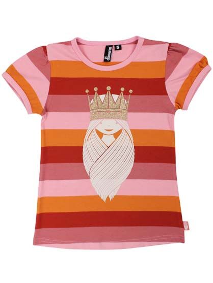 T-shirt til børn med prinsesse 