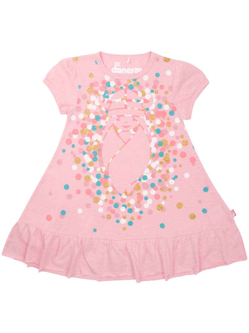 Danevesterbro Dress Cute Pink Confetti FREJA