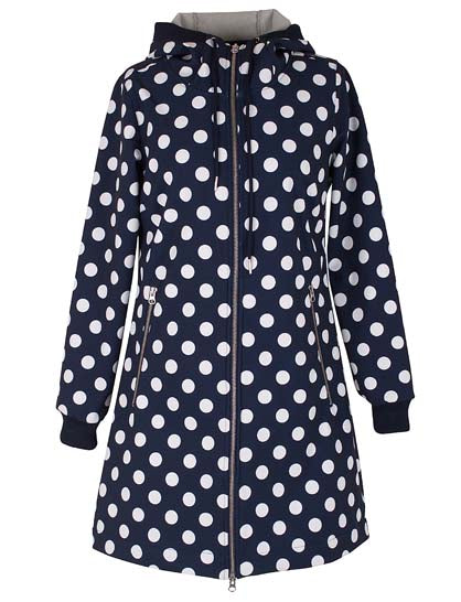 Danejane Softshell Navy/Offwhite DOTS