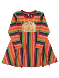 Danepopsicle Viscose  Dress Svampe Stripe CROWN