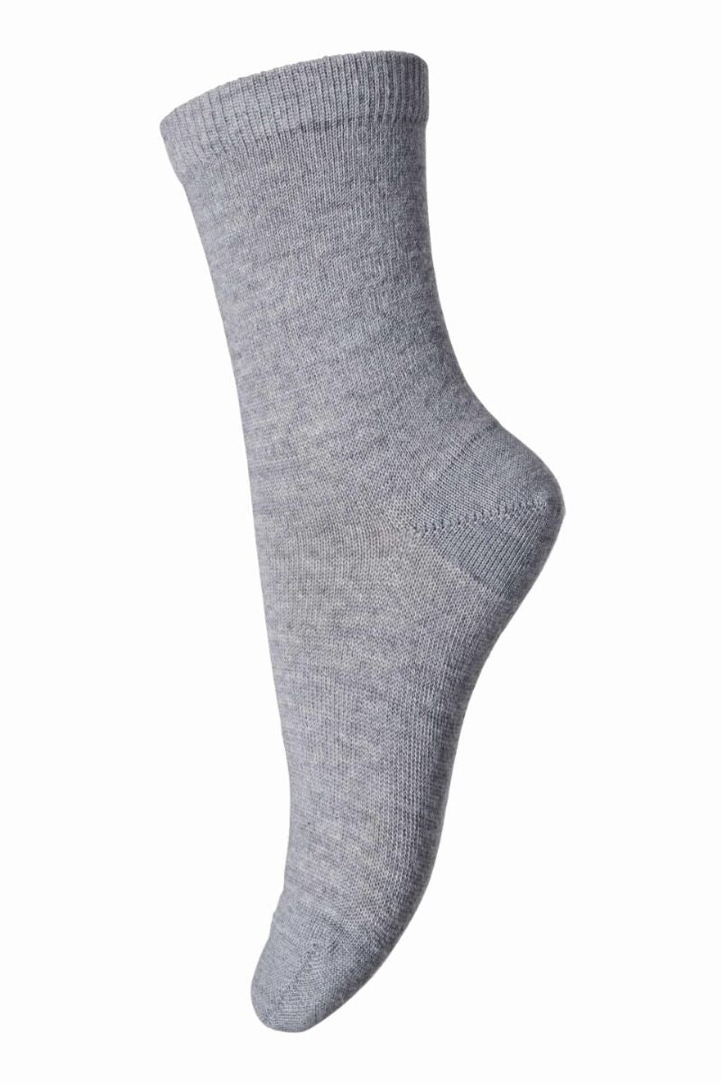 MP Wool/Cotton Socks Grey Melange-491