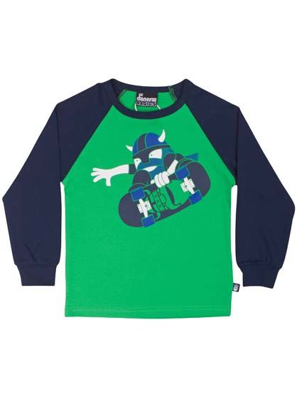 Basic Raglan  Zest green/navy SCHREDVIK