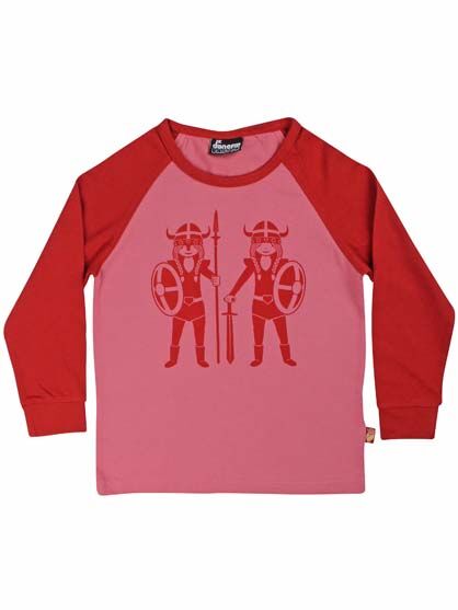 Basic Raglan Dk Rust/Warm Rose DOUBLETROUBLE