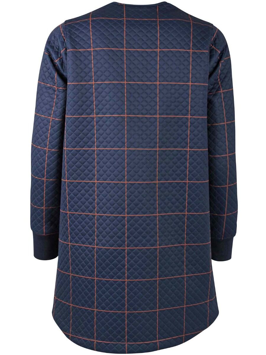 Danemaude Thermo Coat Navy/Occer LARGE PLAID