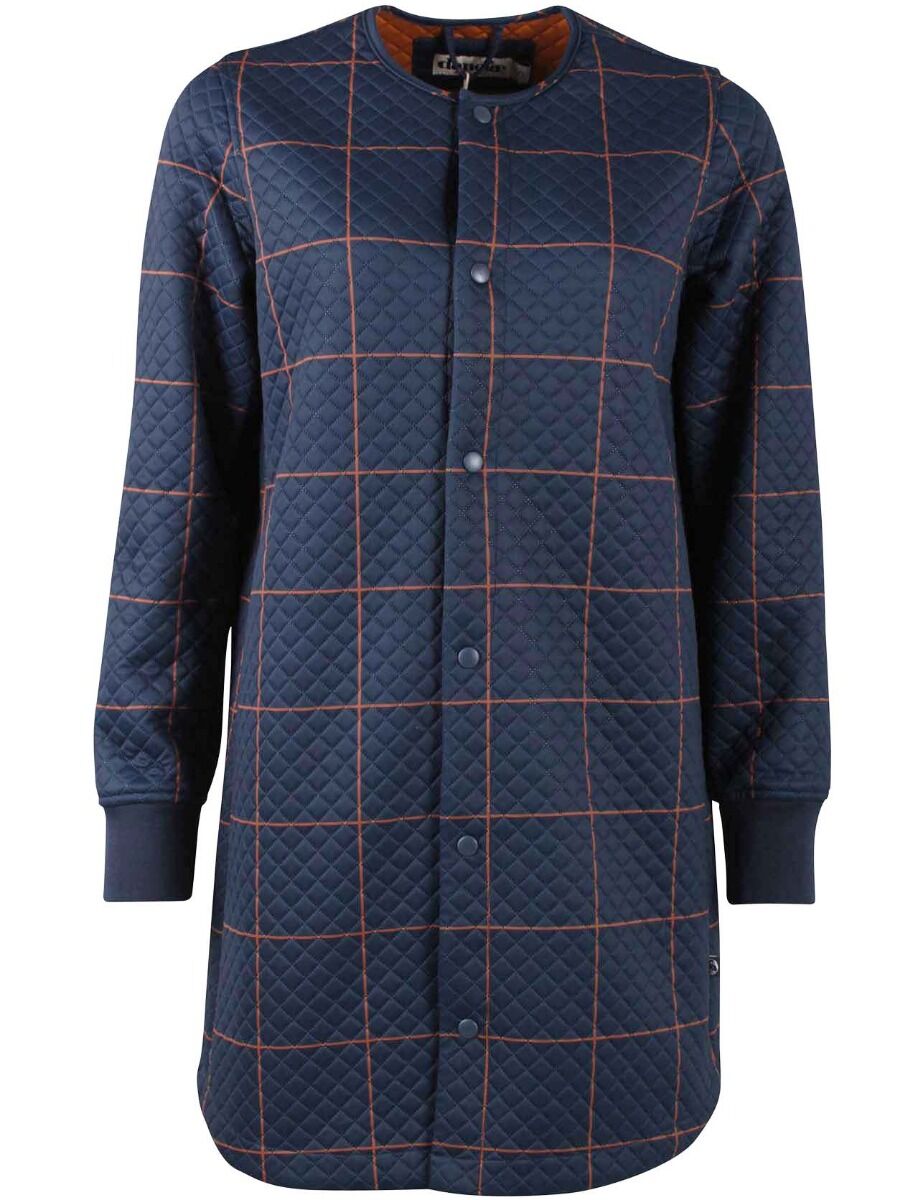 Danemaude Thermo Coat Navy/Occer LARGE PLAID