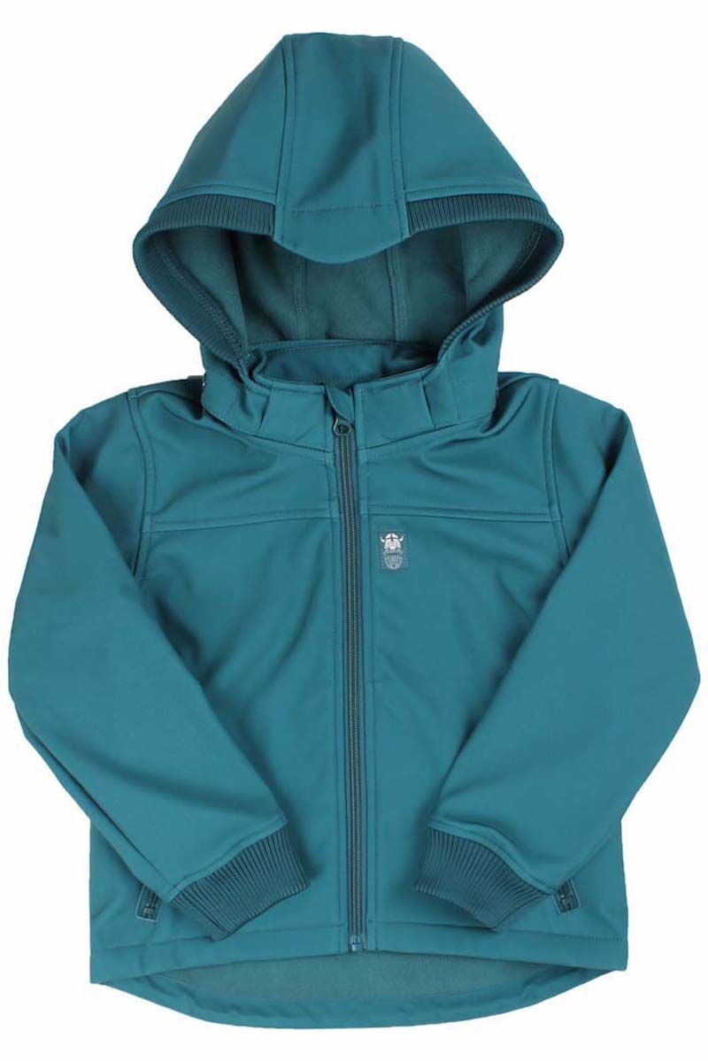 Softshell jakke til børn med viking 
