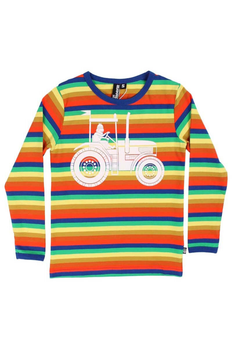 Bluse til børn med viking på traktor