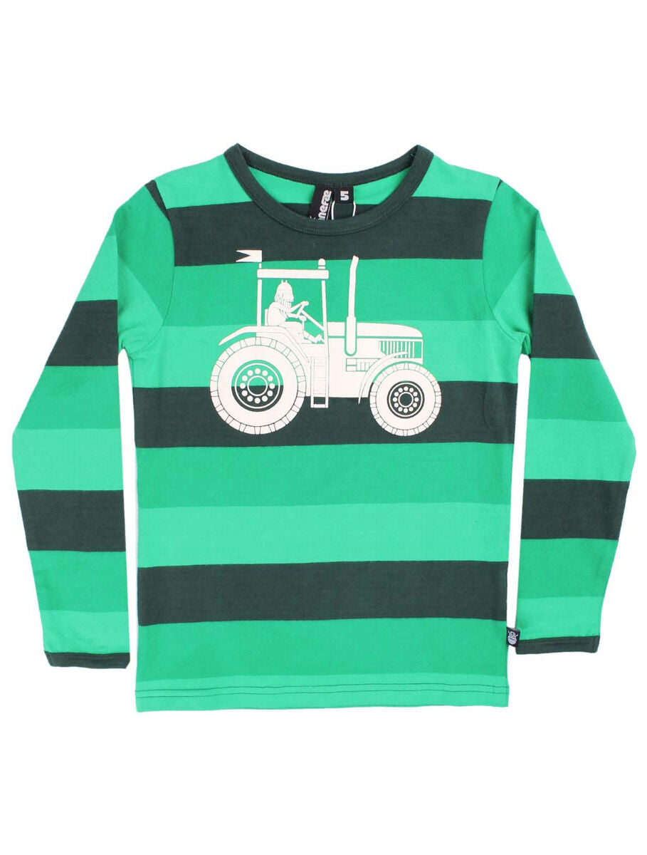Bluse til børn med viking på traktor
