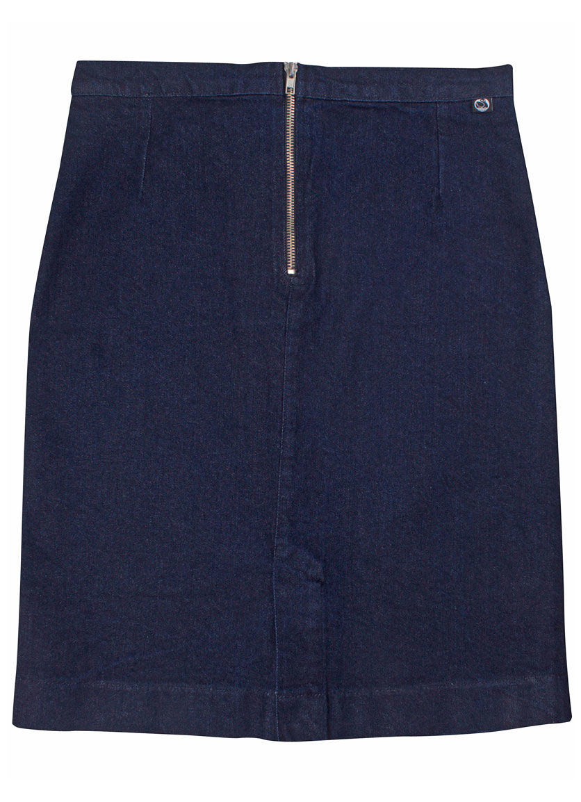 Lækker nederdel i strækbar denim til kvinder