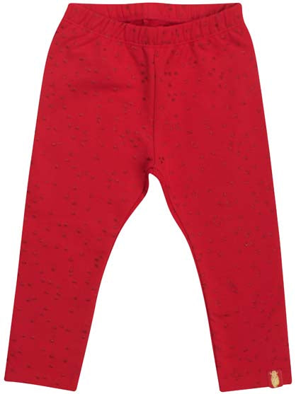 Danandrea Warm leggings Red/Red Glitter CONFETTI