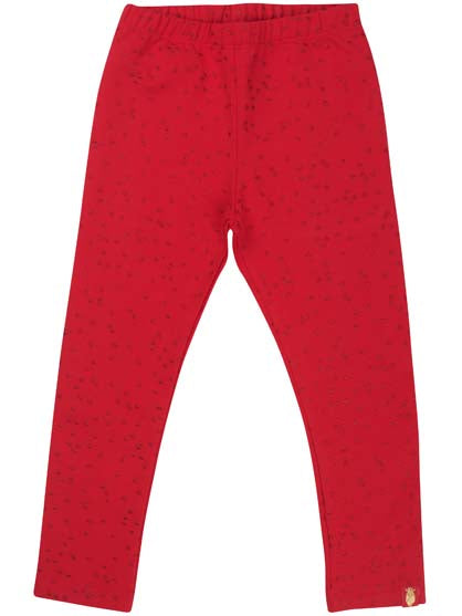 Danandrea Warm leggings Red/Red Glitter CONFETTI