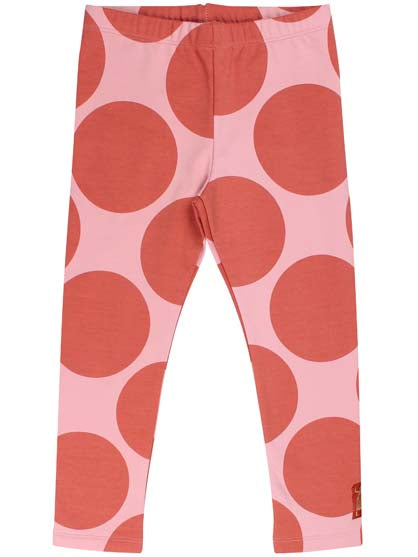 Danandrea Warm leggings Delicate Pink/Dark Peach MEGA DOTS