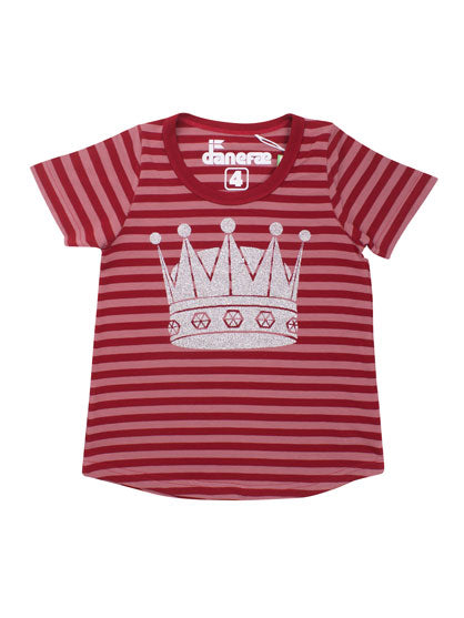 T-shirt til børn med krone  
