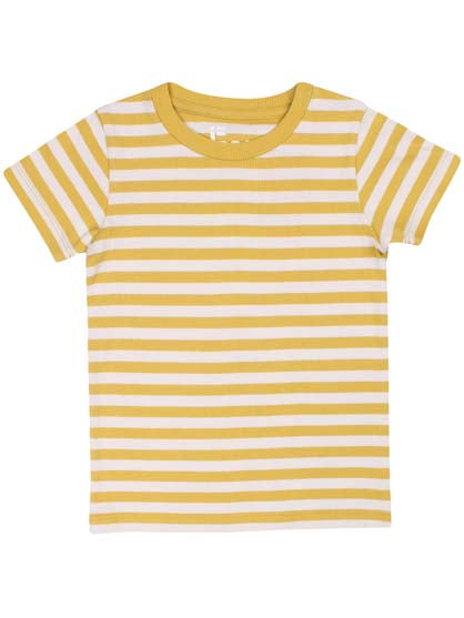 T-shirt til børn med striber 

