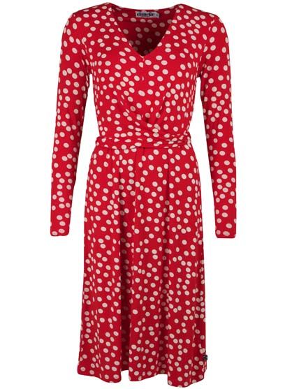 Danevalborg Dress Red/Offwhite FUN DOTS