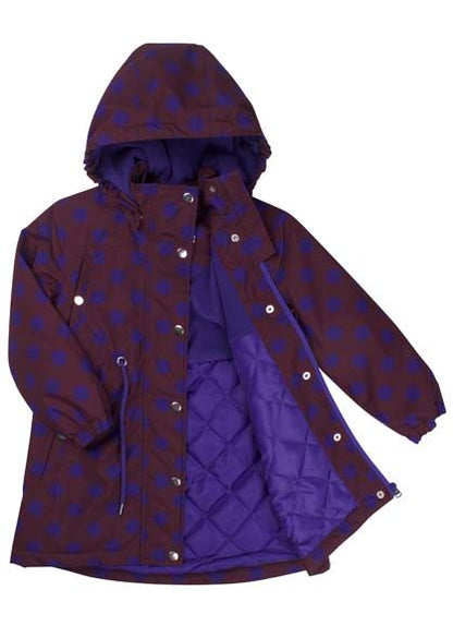 Danecookie Winter Jacket Dark Bdx/Purple Blue DOTS