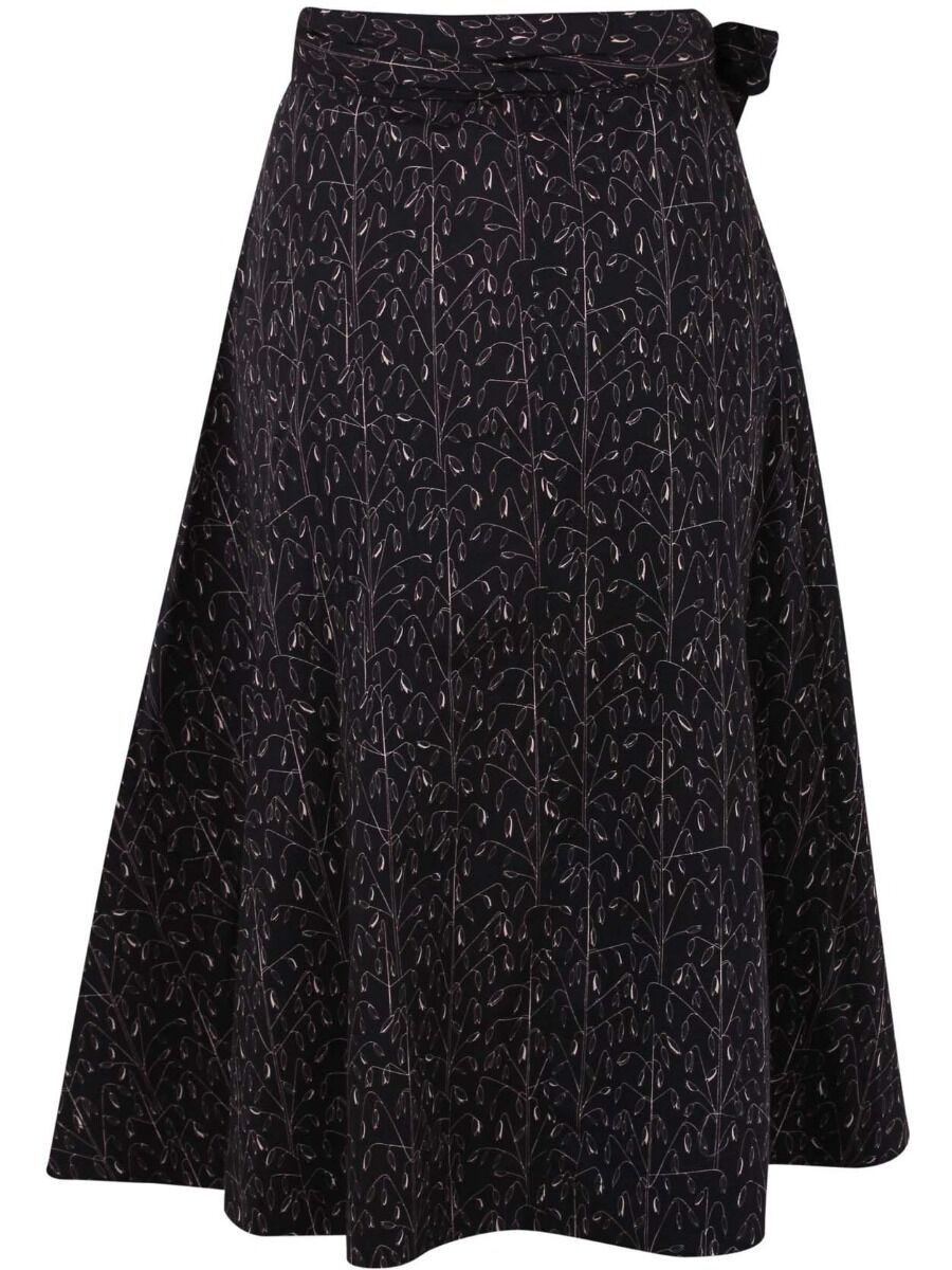 Danemikkelsen Poplin Skirt Black/Offwhite OATS