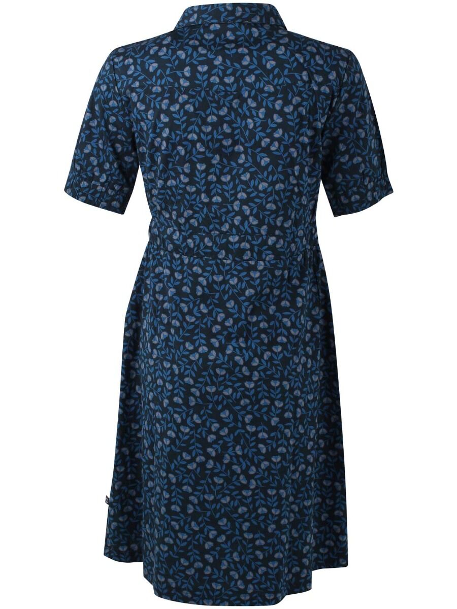 Danesusanne Poplin Dress Marine/Cold Blue FLEURIE