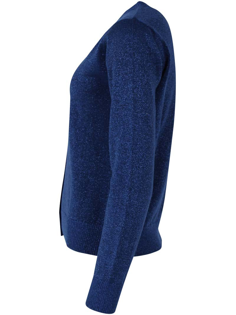 Danesaga Glitter Cardigan Deep Blue