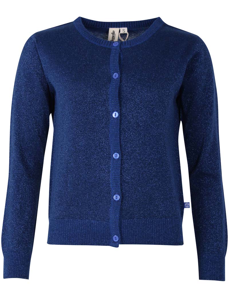 Danesaga Glitter Cardigan Deep Blue