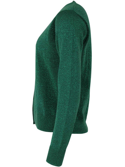 Danesaga Glitter Cardigan Dark Pine