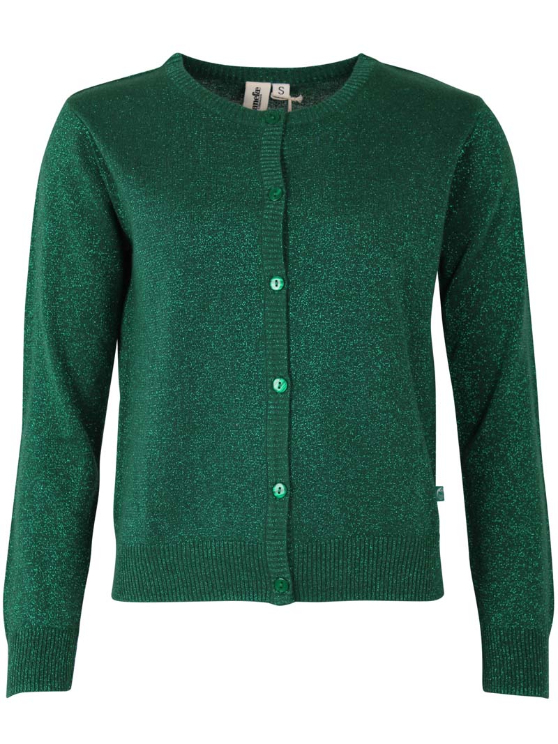 Danesaga Glitter Cardigan Dark Pine